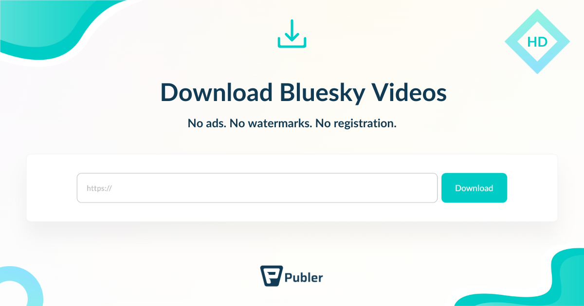 Download Bluesky Videos in HD Free Tool by Publer